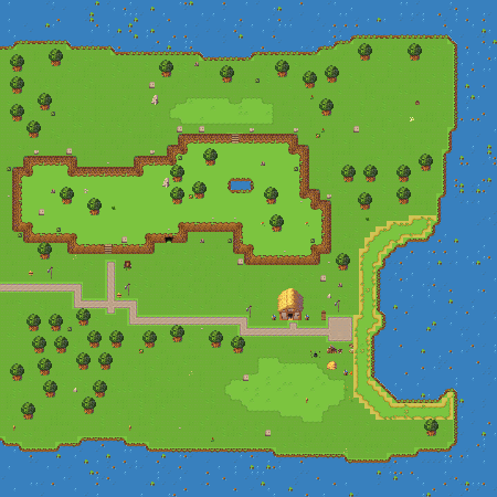 Prévia renderizada de Greenhollow Isle — Dawnstrand