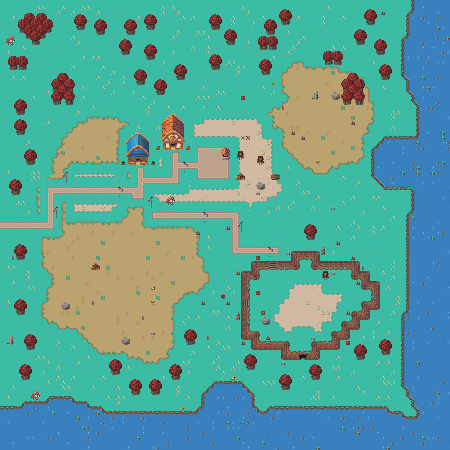 Prévia renderizada de Sunscar Isle — Emberreach