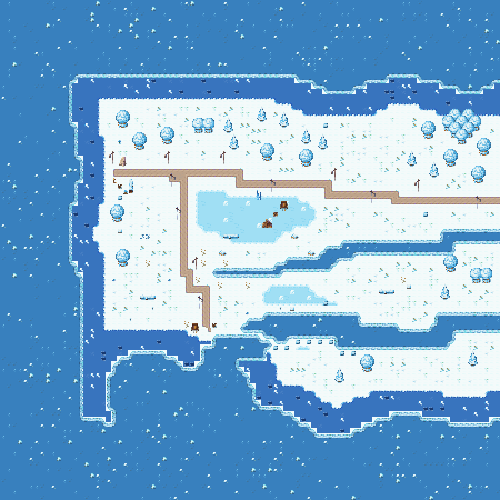 Prévia renderizada de Frostholm Isle — Brackenfen